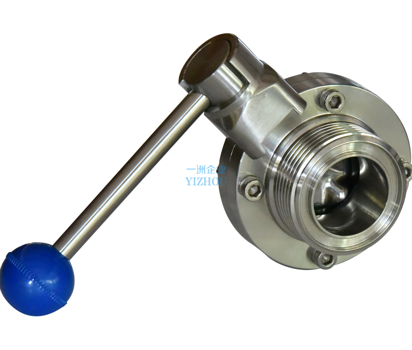 卫生级螺纹蝶阀