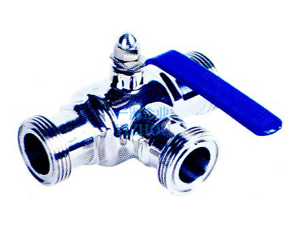 卫生级三通式螺纹球阀